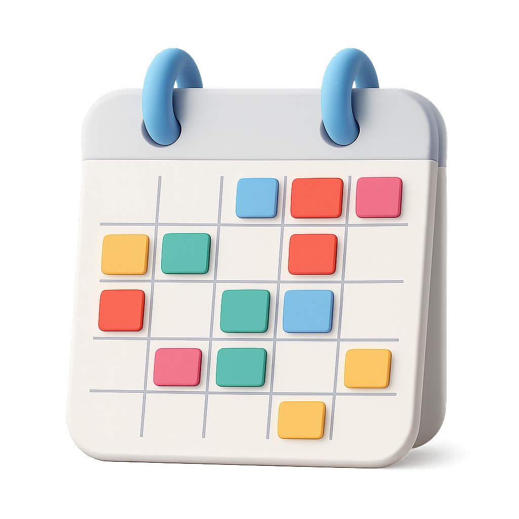 Booking calendar showing high occupancy